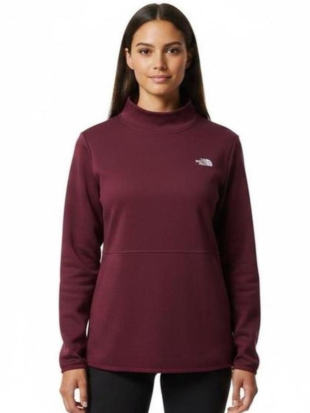The North Face Women's Burgundy Mock Neck Pullover